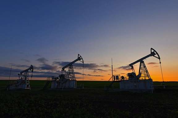 A view shows oil pump jacks outside Almetyevsk in the Republic of Tatarstan, Russia June 4, 2023.