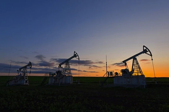 A view shows oil pump jacks outside Almetyevsk in the Republic of Tatarstan, Russia June 4, 2023.