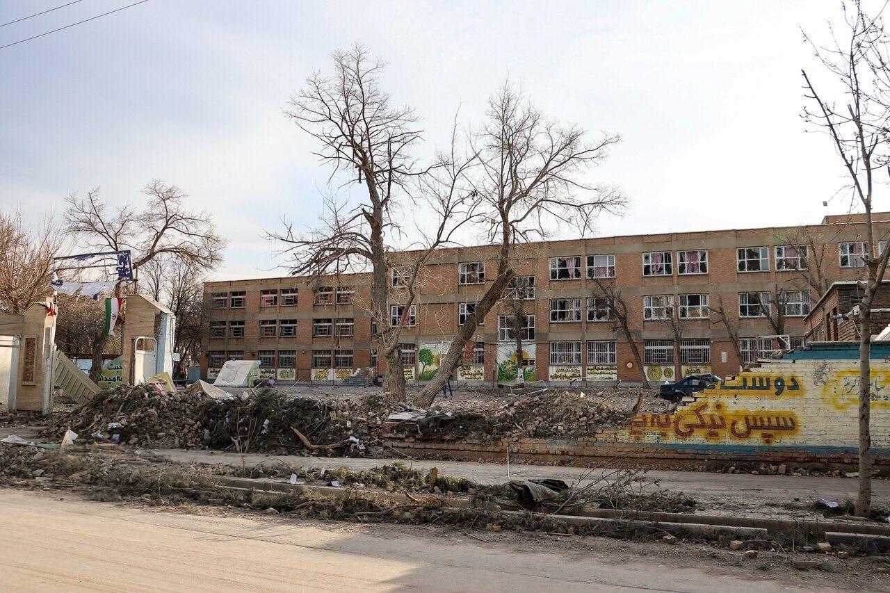 A school in Iran's northwestern city of Urmia impacted by US-Israeli strikes, March 4, 2026