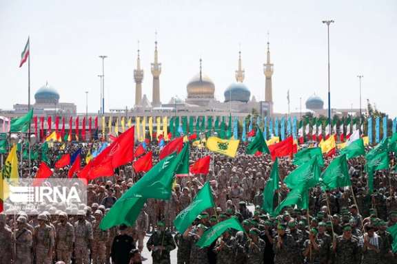 A show of force by IRGC in Tehran on May 20, 2022