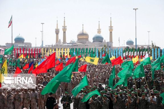 A show of force by IRGC in Tehran on May 20, 2022