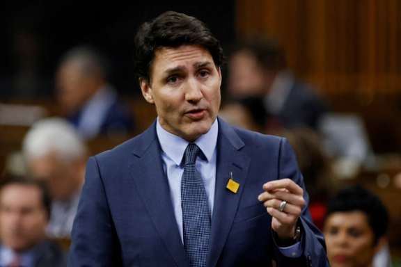 Canada's Prime Minister Justin Trudeau speaks during Question Period in the House of Commons on Parliament Hill in Ottawa, Ontario, Canada April 26, 2023.