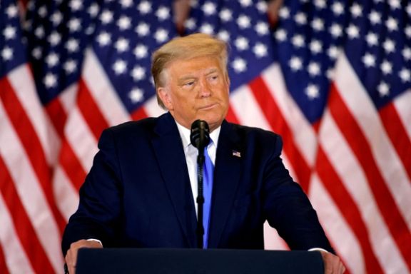 US President Donald Trump speaks in the East Room of the White House in Washington, U.S., November 4, 2020.