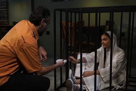 A scene from Navid Mihandoust's film Cafe, starring Setareh Maleki