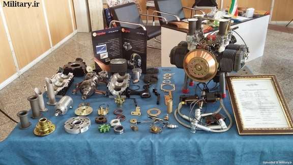 Iranian Mado MD550 engine, based on the German Limbach L550 engine