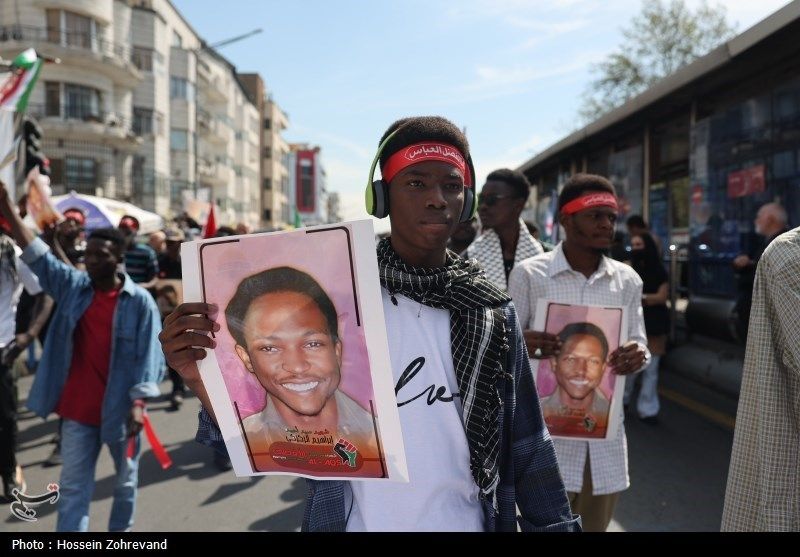 A group of Nigerians at the Quds Day rallies in Tehran, April 5, 2024 