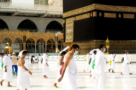 Muslim pilgrims perform Tawaf around Kaaba during the annual Haj pilgrimage in the holy city of Mecca, Saudi Arabia, July 31, 2020.