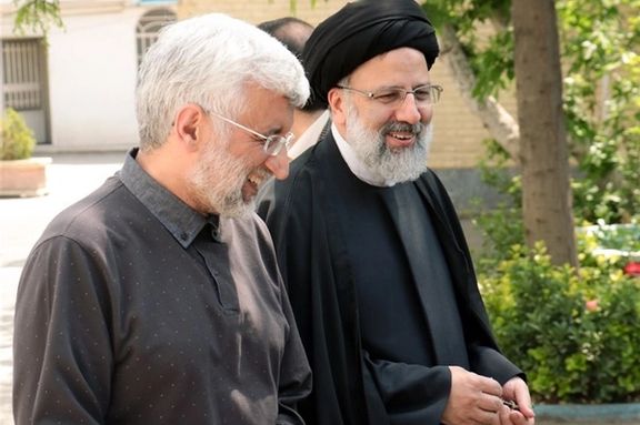 Saeed Jalili and late president Ebrahim Raisi