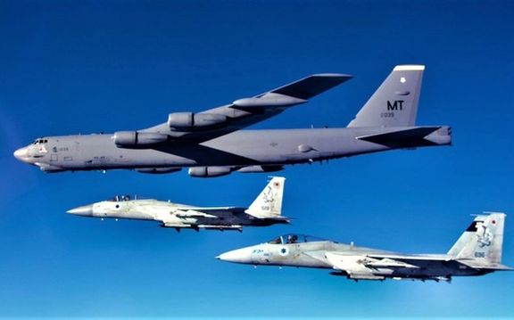 رزمایش مشترک آمریکا و اسرائیل بر فراز دریای مدیترانه