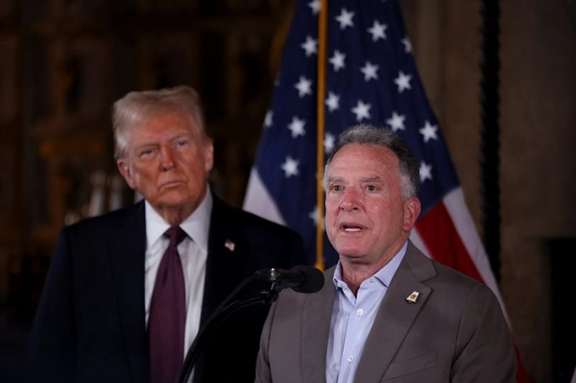 US Special Envoy to the Middle East, Steven Witkoff, with President Donald Trump