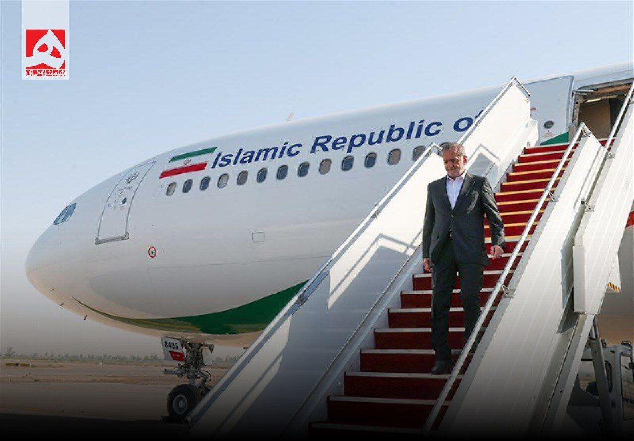 Iran's President Masoud Pezeshkian arrived in New York on September 22, 2024 to attend UNGA 