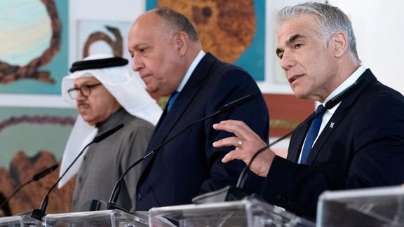 Isareli, Egyptian and Bahraini foreign minister during the Negev Summit. March 28, 2022