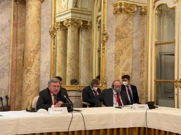 Russian delegation at the Iran nuclear talks. November 29, 2021