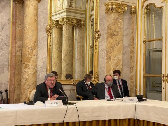 Russian delegation at the Iran nuclear talks. November 29, 2021