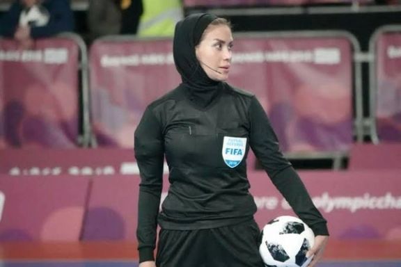Gelareh Nazemi, a well-known Iranian referee