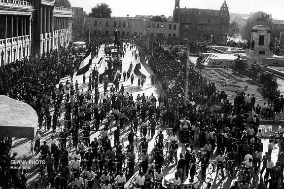 Rallies in support of Iran’s nationalization of oil in Tehran in 1951