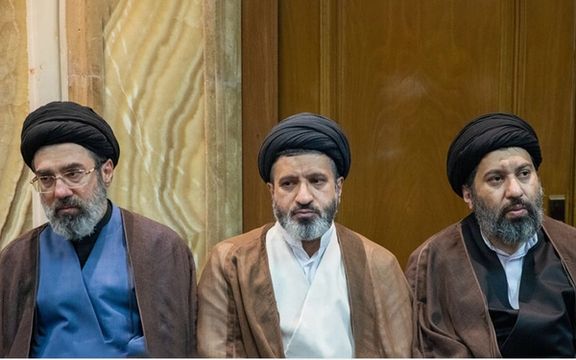 سه فرزند خامنهای در مراسم ختم پدر قائم مقام دفتر بیت