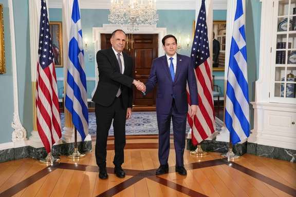 US Secretary of State Marco Rubio meets Greek Foreign Minister Giorgos Gerapetritis in Washington, March 1, 2025. (Marco Rubio/X)