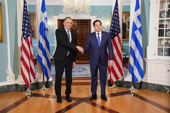 US Secretary of State Marco Rubio meets Greek Foreign Minister Giorgos Gerapetritis in Washington, March 1, 2025. (Marco Rubio/X)