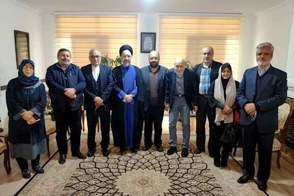 Former president Mohammad Khatami and several other politicians from the reformist camp