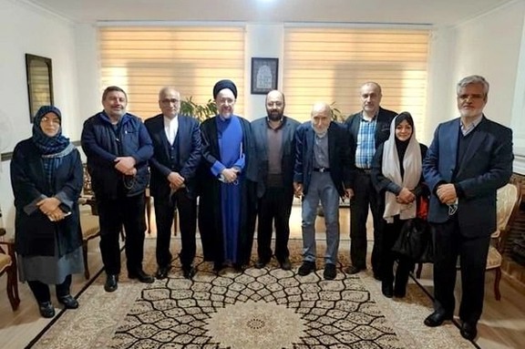 Former president Mohammad Khatami and several other politicians from the reformist camp