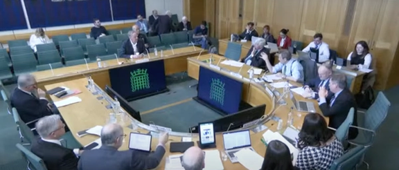 The Foreign Affairs Committee of the UK parliament during a session on the UK’s international counter-terrorism policy, April 30, 2024