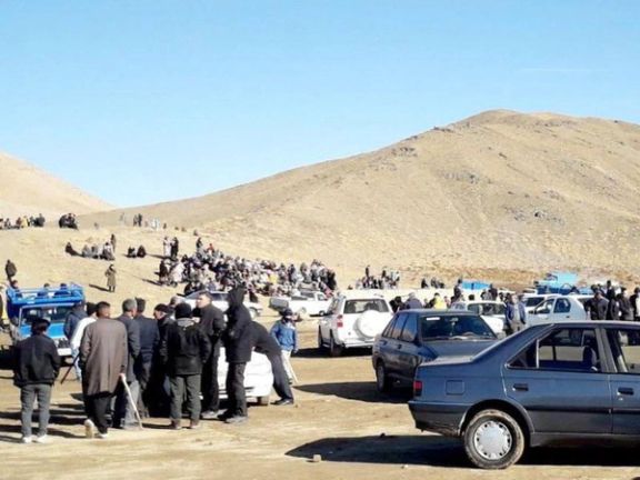 Demonstration by the people of Qarah Qeshlaq village in West Azarbaijan province (January 2024)