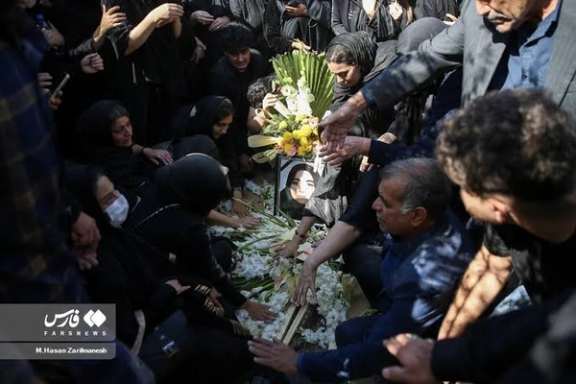 The funeral of Armita Geravand in Tehran