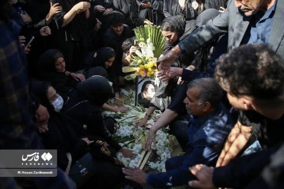 The funeral of Armita Geravand in Tehran