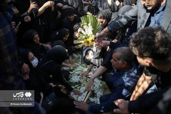 The funeral of Armita Geravand in Tehran