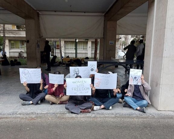 A sit-in by students in support of schoolgirls affected by chemical attacks across Iran