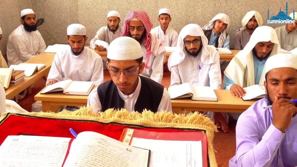 Students at Zahedan Dar ol-Olum, also known as Maki Seminary  