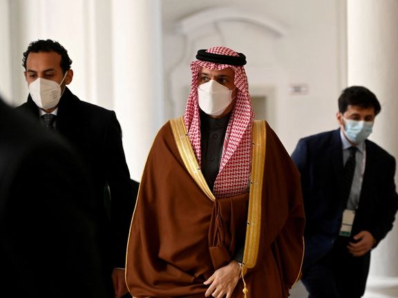 Saudi Arabia's Minister of Foreign Affairs Prince Faisal bin Farhan al-Saud at Munich Security Conference. February 19, 2022