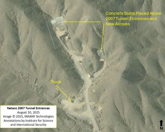 موسسه علوم و امنیت بینالملل: فعالیتها در نزدیکی سایت غنیسازی نطنز افزایش پیدا کرده است