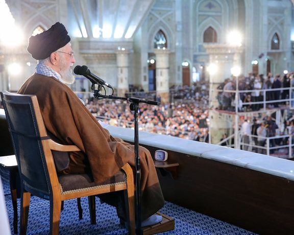 حمله خامنهای به دیدارهای مخالفان جمهوری اسلامی با مقامات غربی و «اوباش» خواندن معترضان