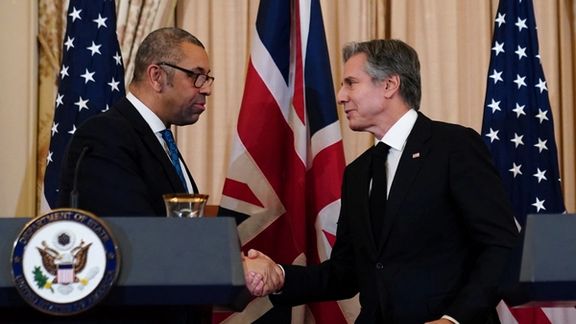 US Secretary of State Antony Blinken and UK Foreign Secretary James Cleverly in Washington on January 17, 2023