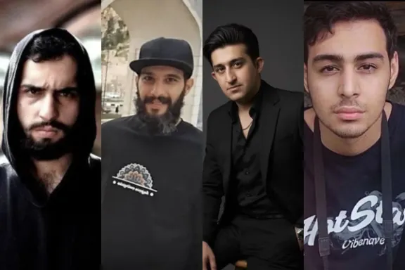 From left to right: Ali Fahim, Shahin Vahedparast, Shahab Zohdi, Mohammad-Amin Biglari