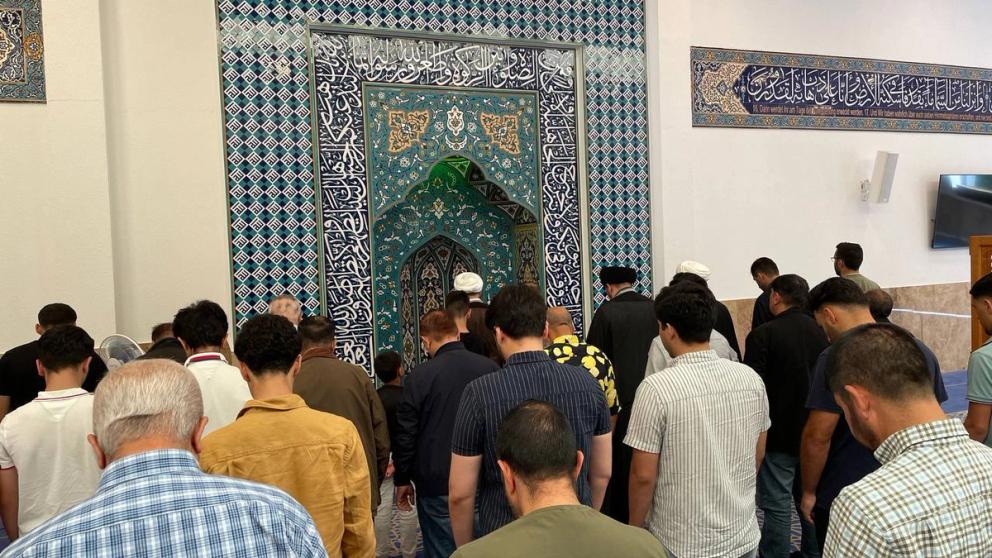 Friday prayers at the Center for Islamic Culture Frankfurt's mosque (August 2023)