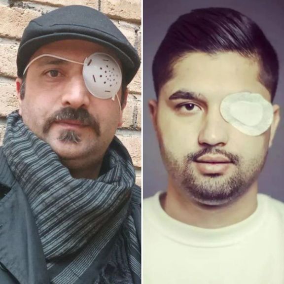 تهدید و بازداشت آسیبدیدگان چشمی اعتراضات؛ امیر ولایتی و هرش نقشبندی بازداشت شدند