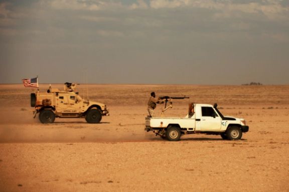 US Green Berets and Maghawir al-Thowra on a joint patrol near Al-Tanf