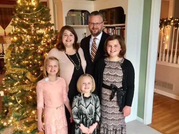 American national Stephen Troell and his family (undated)