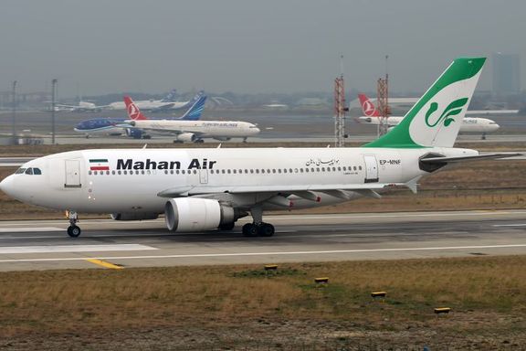 An Airbus 340 operated by Mahan Air