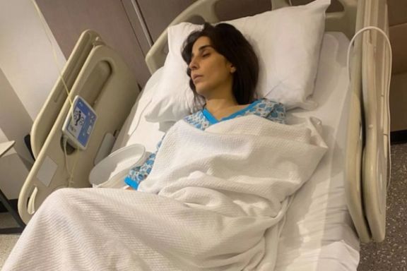 الهام مدرسی، از معترضان خیزش انقلابی بهدلیل خونریزی داخلی در بیمارستان بستری شد