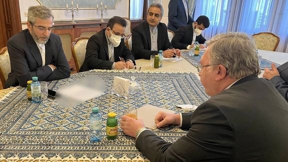 Russian envoy in Vienna nuclear talks Mikhail Ulyanov meeting with the Iranian delegation. March 3, 2022