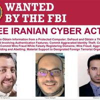 دولت آمریکا برای دریافت اطلاعات درباره سه عامل سایبری سپاه ۱۰ میلیون دلار جایزه تعیین کرد