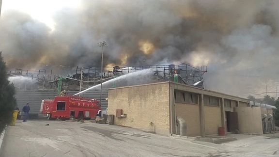 Fire at Esfahan thermal power plant on May 9, 2023