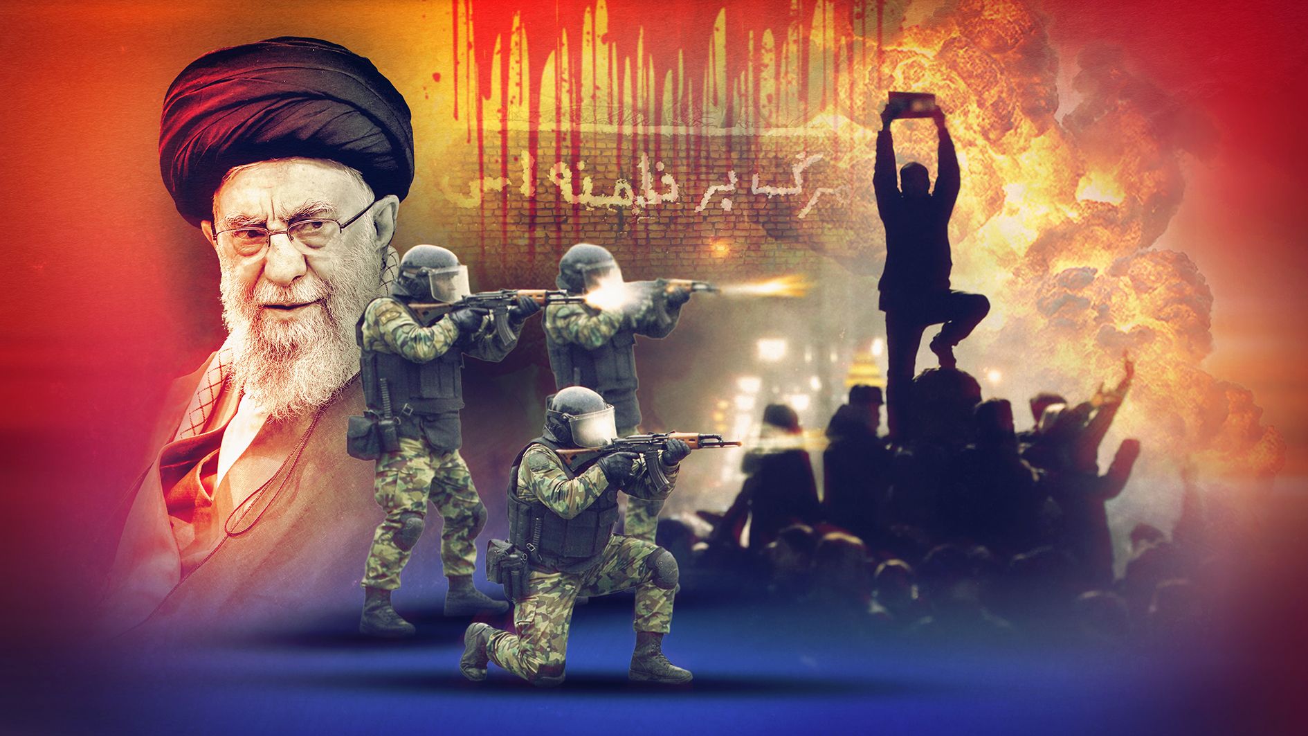 رد خون روی دست خامنه‌ای؛ کارنامه خون‌آشام تهران: ۳۶۵۰۰ کشته و تیر خلاص به مجروحان