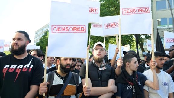 حامیان خلافت اسلامی دوباره در هامبورگ آلمان تجمع برگزار کردند