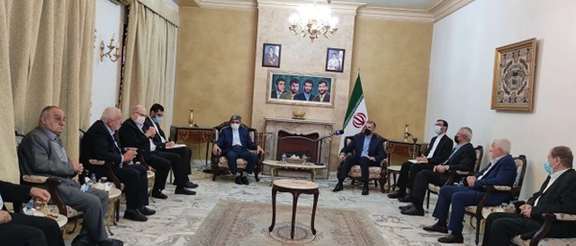 Palestinian groups meet Iran's foreign minister in Beirut. October 7, 2021