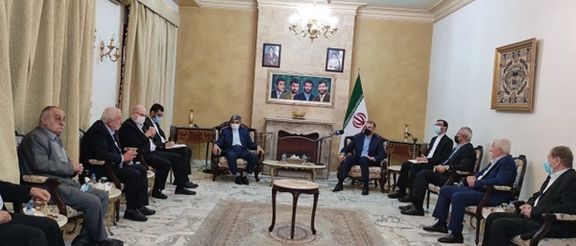 Palestinian groups meet Iran's foreign minister in Beirut. October 7, 2021